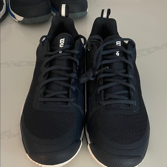 Wilson Dark Navy and White Sports Sneakers - Picture 2 of 5